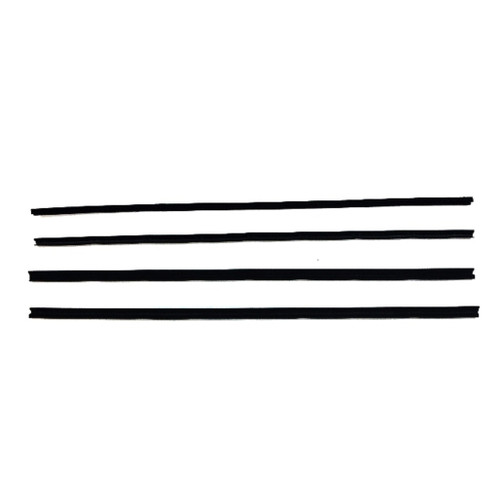 1971-1980 Ford Pinto Window Sweeps Felt Kit Belt Line Weatherstrip for Left, Right Area - 4 Pieces - US Made - OEM Quality