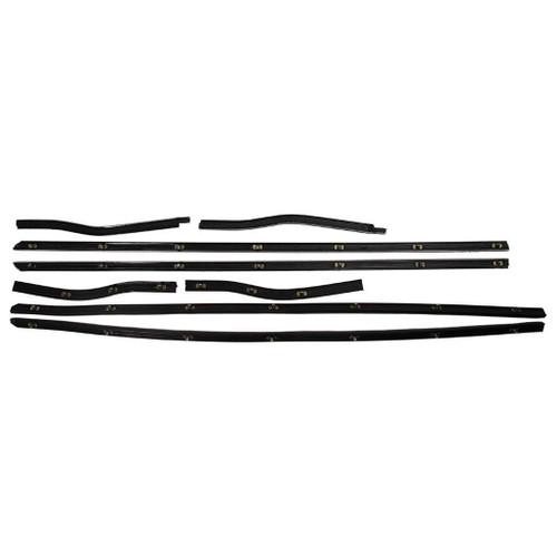 Window Sweeps Felt Kit Belt Line Weatherstrip for 1967-1968 Ford Mustang Coupe Convertible RH LH Front Rear