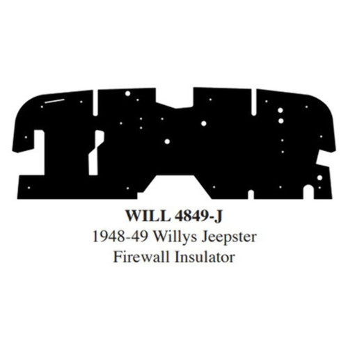 Firewall Sound Deadener Insulation Pad for 1948-1949 Willys Jeepster