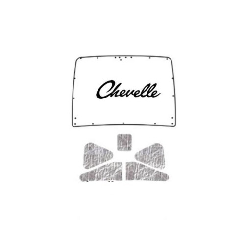 Trunk Lid Insulation Pad Cover for 10-12 Ford Mustang Coupe Under Trunk, w/F-074