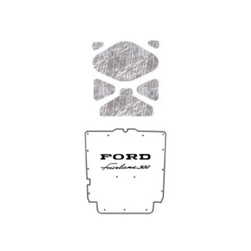 Premium Hood Insulation Pad Heat Shield for 1959 Ford Galaxie - Ultimate Sound & Heat Insulation, ABS Material, Easy Install