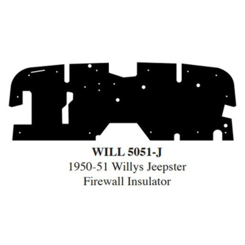 Firewall Sound Deadener Insulation Pad for 1950-1951 Willys Jeepster