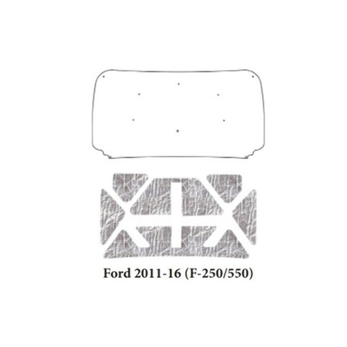 Hood Insulation Pad Heat Shield for 2011-2016 Ford F-250