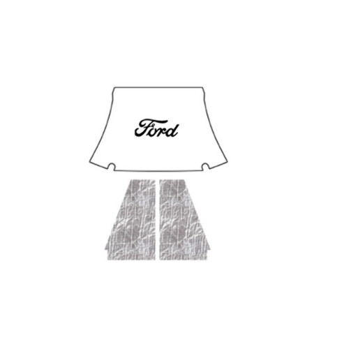 Premium Hood Insulation Pad Heat Shield for 40 Ford - Ultimate Sound & Heat Insulation, Easy Installation Kit