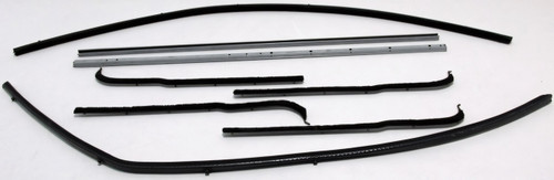 Window Sweeps Felt Kit for Ford 1961-66 Pickup - Inner & Outer Weatherstrip Set, OEM Quality Made in USA