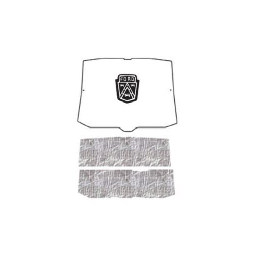 Premium Hood Insulation Pad Heat Shield for Ford 1955-1956 AcoustiHood Kit - Reduce Engine Noise & Heat, Easy Installation.