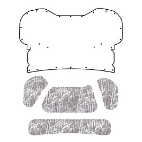 Premium Hood Insulation Pad & Heat Shield for Ford Bronco 1992-96 | Ultimate Sound & Heat Insulation, ABS Material,