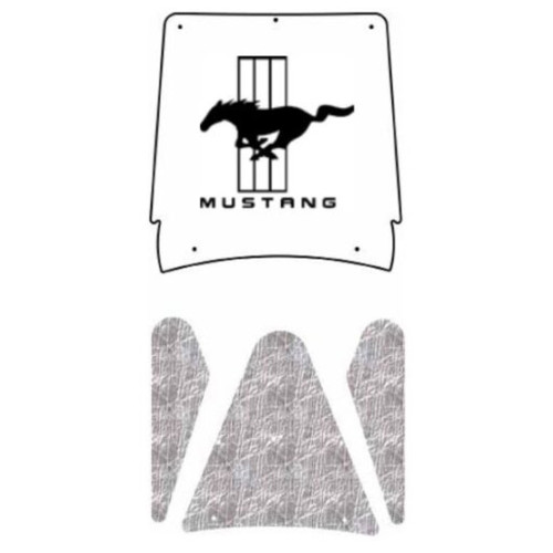 Premium Hood Insulation Pad Heat Shield for Ford Mustang 1999-2004, Ultimate Sound & Heat Insulation, ABS Material