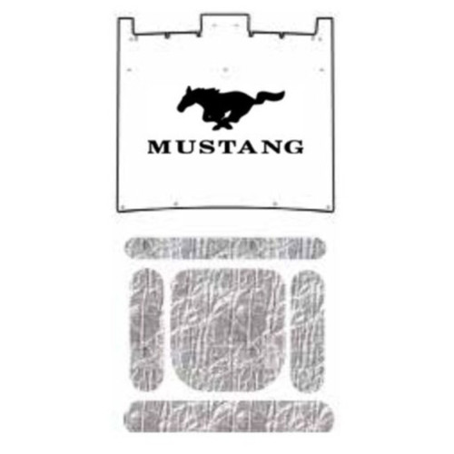Premium Hood Insulation Pad Heat Shield for 1967-1968 Ford Mustang Coupe - Reduce Engine Noise & Heat, Easy Installation.