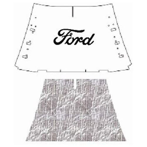 Premium Hood Insulation Pad Heat Shield for Ford Truck - Sound & Heat Insulation, Easy Installation Kit.