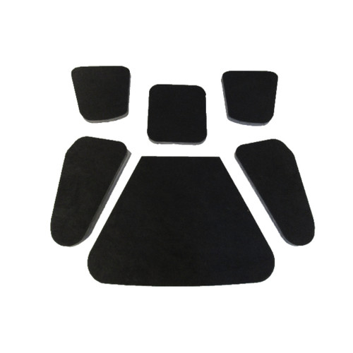 1963-64 AMC Classic Gray/Black Fiberglass Hood Insulation Pad Heat Shield for Engine Noise Reduction & Heat Protection