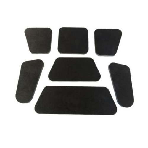 1965-1966 AMC Ambassador Fiberglass Hood Insulation Pad Heat Shield in Gray, Front Area Cover, 7-Piece Kit - Made in USA