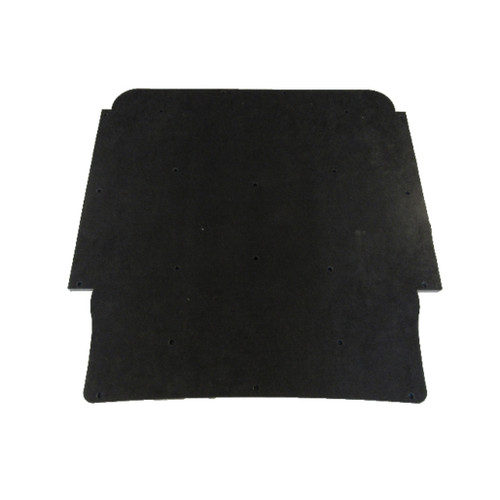 Hood Insulation Pad Flat Fiberglass 1" w/Clips Gray/Black, for 69-73 Ambassador