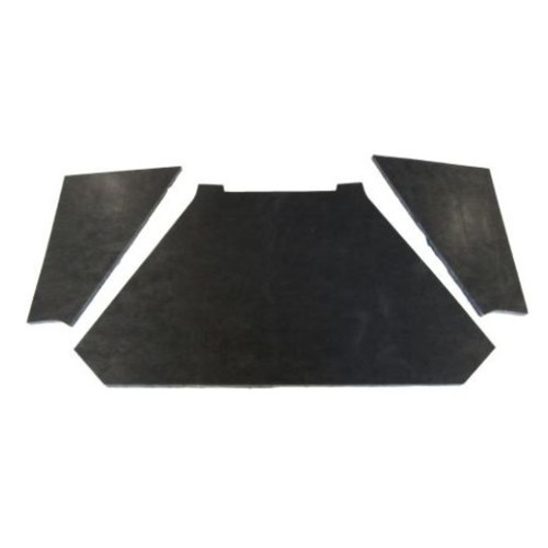 Fiberglass Hood Insulation Pad Heat Shield for Jeep Cherokee 1974-1983, Gray/Black, US-made Engine Noise Reduction Kit