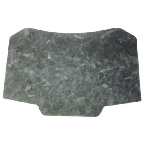 Hood Insulation Pad Flat Fiberglass 1/2" w/Clips 1pc Gray/Black, for 74-78 Matad