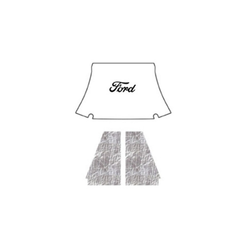 Premium Hood Insulation Pad Heat Shield for Vintage Ford Deluxe - Ultimate Sound & Heat Insulation, Easy Install Kit