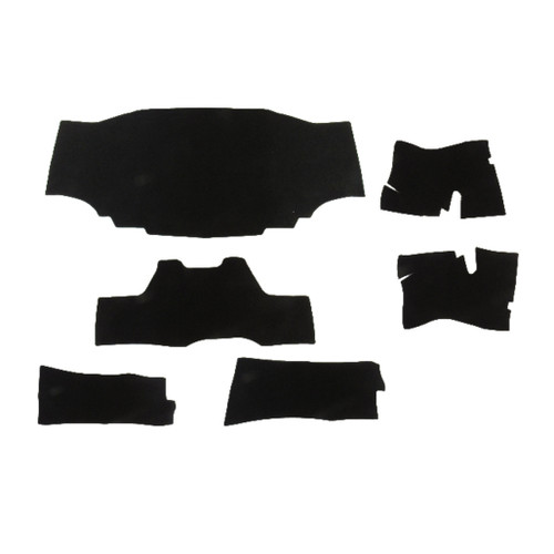 Trunk Floor Mat Cover for 1971-1973 Buick Riviera Black Carpet Material 6 pcs Set - US Manufactured OEM Quality.