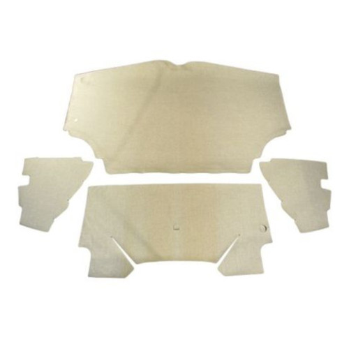 Trunk Floor Mat Cover for 1959-1960 Buick Electra, Gray Vinyl Material, 10-Piece Kit, US-Made, OEM Quality Replication.