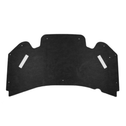 Hood Insulation Pad 1/2" Fiberglass for 1993-1997 Chevrolet Camaro Gray/Black