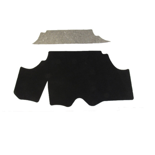 Trunk Floor Mat Cover for 1978-1981 Chevrolet Camaro Coupe, Black Carpet Material, Made in USA, OEM Quality Replication.