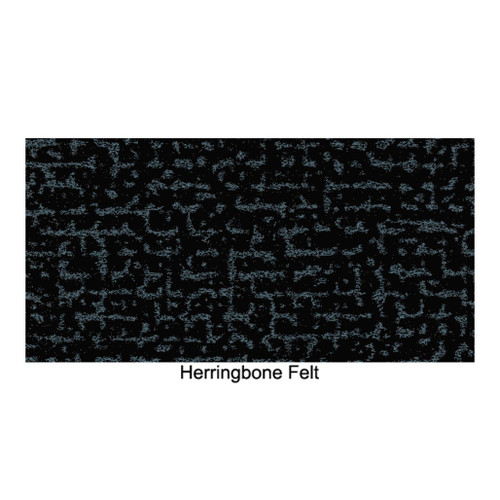 Trunk Floor Mat Cover Felt Herringbone 2nd Design 1pc for 73 Camaro Hardtop 2DR