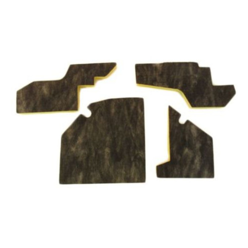 Kick Panel Insulation for Dodge Charger 1966-70 Jute Left, Right, Front 4 Piece