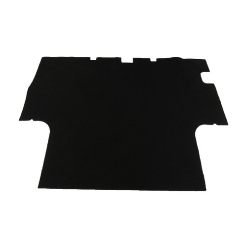 Trunk Floor Mat Cover for 1966-1967 Dodge Charger Hardtop, Black Rubber Material, US Manufactured, OEM Quality Replication.