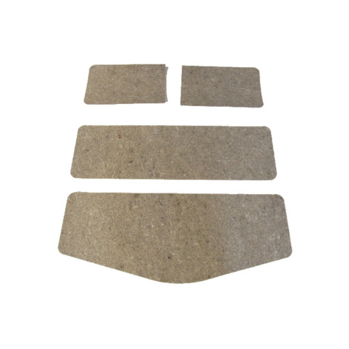 1969-72 Chrysler Hardtop Headliner Insulation Kit, Gray Jute Material, 4 Pieces, US Made