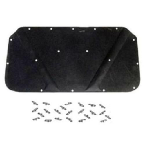1967-1969 Plymouth Barracuda Hood Insulation Pad Heat Shield Molded in Gray Fiberglass for Noise Reduction & Heat Protection