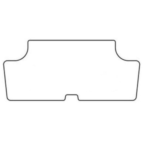 Trunk Floor Mat Cover for 1970-1974 Plymouth Cuda, White Felt Material, Front 2nd 3rd Row, Made in USA.