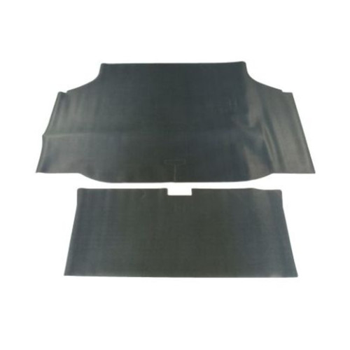 Trunk Floor Mat Cover for 1969 Oldsmobile Cutlass Hardtop 2 Door in Green Gray Felt Material, Made in the USA.