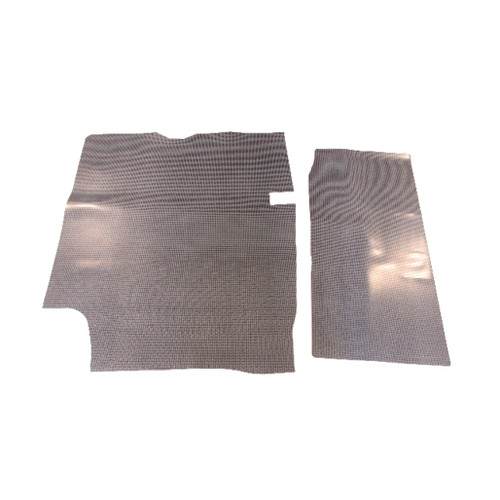 Trunk Floor Mat Cover for 1966-1967 Oldsmobile Cutlass Hardtop, Gray Rubber Material, US-Made, OEM Quality Replication.