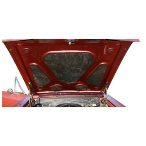 Hood Insulation Pad 1/2" Fiberglass for 1966 Chevrolet Chevelle Gray/Black Hood Insulation Pad 1/2" Fiberglass for 1966 Chevrolet Chevelle Gray/Black