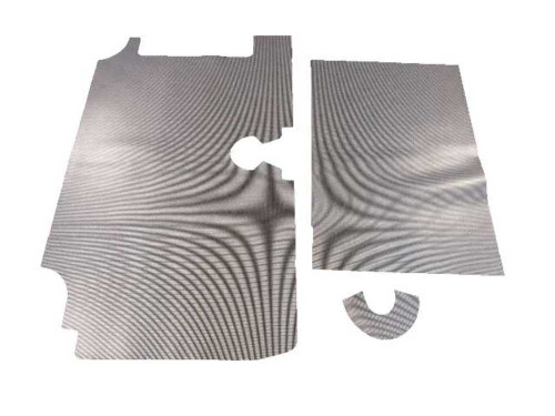 Trunk floor mat cover for classic Chevy vehicles, molded in GM waffle pattern rubber for protection and restoration projects.