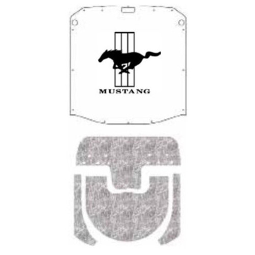 Premium Hood Insulation Pad Heat Shield for Ford Mustang 1971-1973, AcoustiShield & ABS Materials, - Reduce Noise & Heat