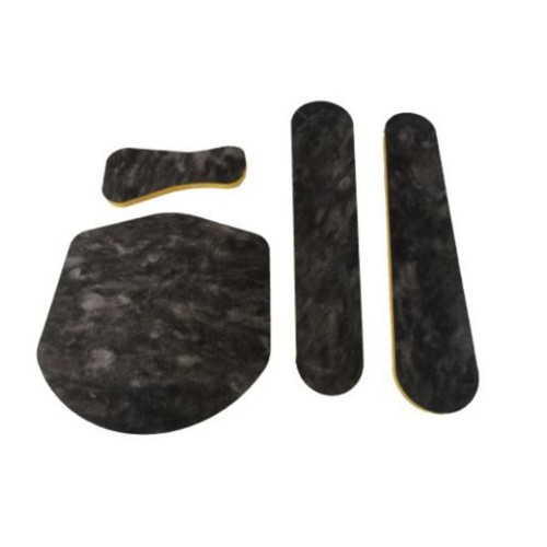 1967-1969 Ford Thunderbird Hood Insulation Pad Heat Shield Fiberglass Front 4pcs Yellow Engine Noise Reduction Kit