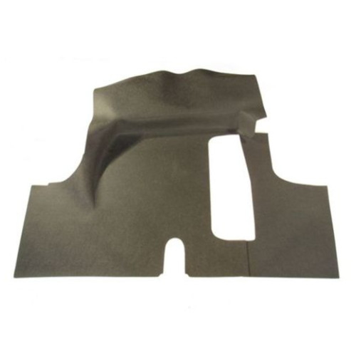 Trunk Floor Mat Cover for 1952-1954 Ford Crestline, Skyliner, Victoria - Black Rubber Material - Made in USA