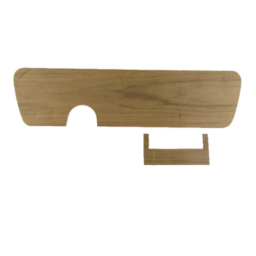 Dash Cover Insert Trim with A/C for 1966 GTO Walnut Wood Veneer Standard Front