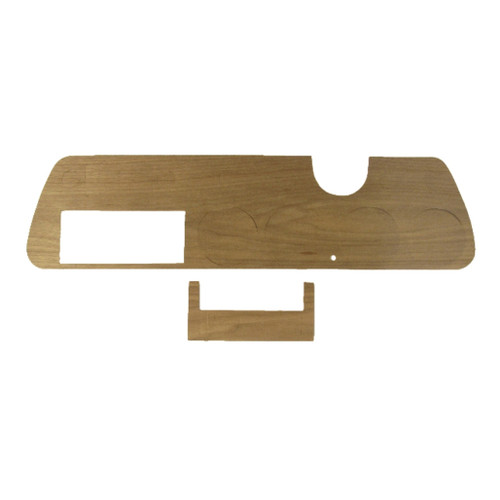 Dash Cover Insert Trim for 1967 Pontiac GTO Walnut Wood Veneer w/ AC Front