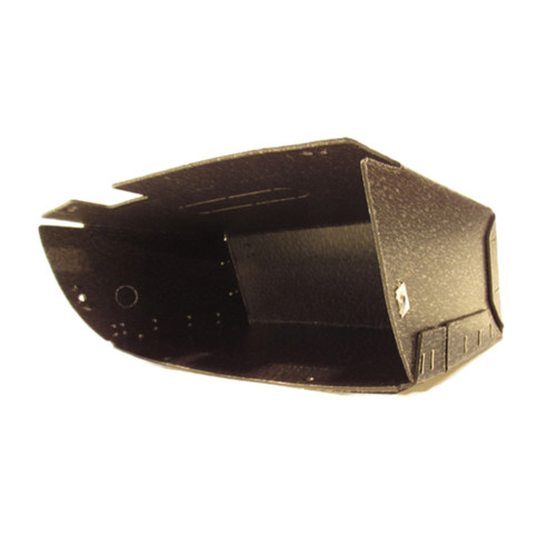 Glove Box Liner Insert for Pontiac GTO 64-67 Fiberboard Black Right, Front