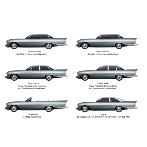 Trunk Side Panel Board for 1965 Oldsmobile Starfire, 88, 2 Door Hardtop Aqua 2Pc