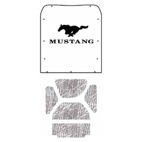 Premium Hood Insulation Pad Heat Shield for Ford Mustang Coupe, Ultimate Sound & Heat Insulation, ABS Material