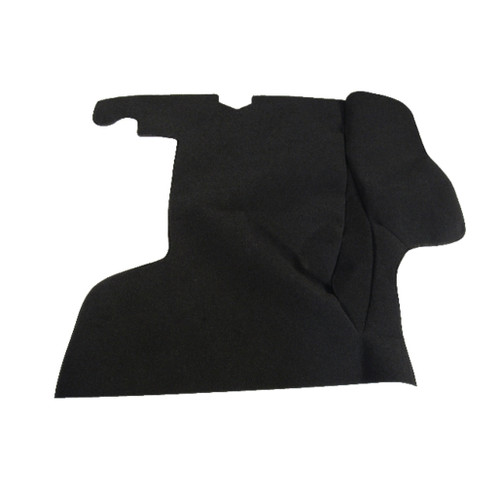 Trunk Floor Mat Cover for 1955-1956 Plymouth Belvedere 2 Door, Dark Gray Carpet Material, Rear Area Coverage.