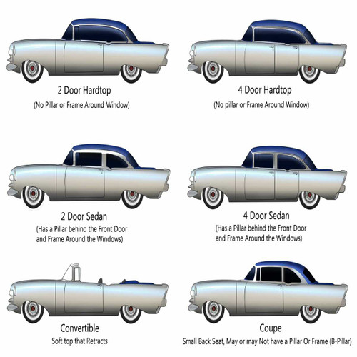 Trunk Side Panel Board for 1949-1952 Pontiac Chieftain 4 Door Sedan Brown 3pc