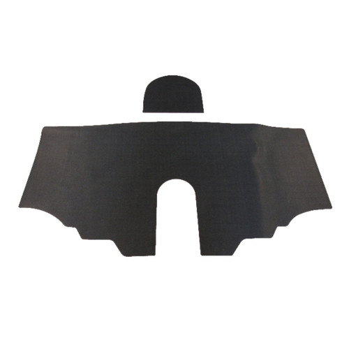 Trunk Floor Mat Cover for 1973 Pontiac Grand Ville, Green Gray Felt Material, Rear Area, 2pc Set, Made in USA