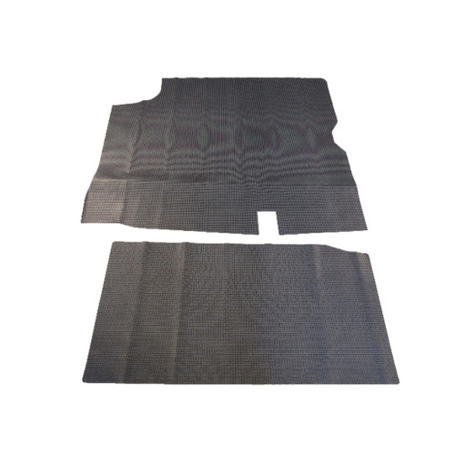 Trunk Floor Mat Cover for 1966-1967 Buick Skylark Hardtop, Gray Vinyl Rear Mat, US-Made OEM Design, Protects Trunk Floor