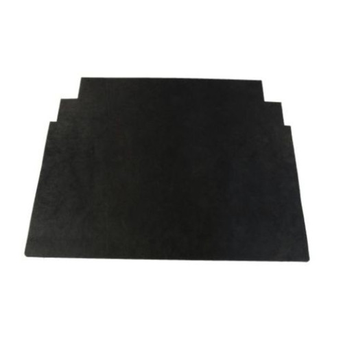 1966-1967 Ford Fairlane Hood Insulation Pad Heat Shield in Gray Fiberglass for Engine Noise Reduction and Heat Protection.