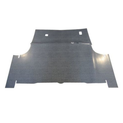 Trunk Floor Mat Cover for 1972-1973 Ford Hardtop Vehicles, Gray Rubber Rear Mat, Made in USA