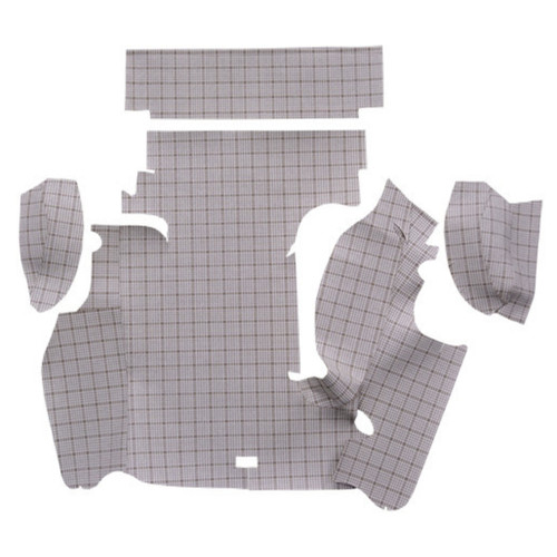 Trunk Mat for Classic Ford Thunderbird Convertible, Die Cut Fleece, Complete 4Pc Kit, US-made OEM Quality Carpet.