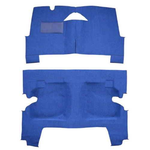 Interior Carpet for 1960 Pontiac Catalina Hardtop - Molded Loop Complete Kit, Black Color, Made in the USA